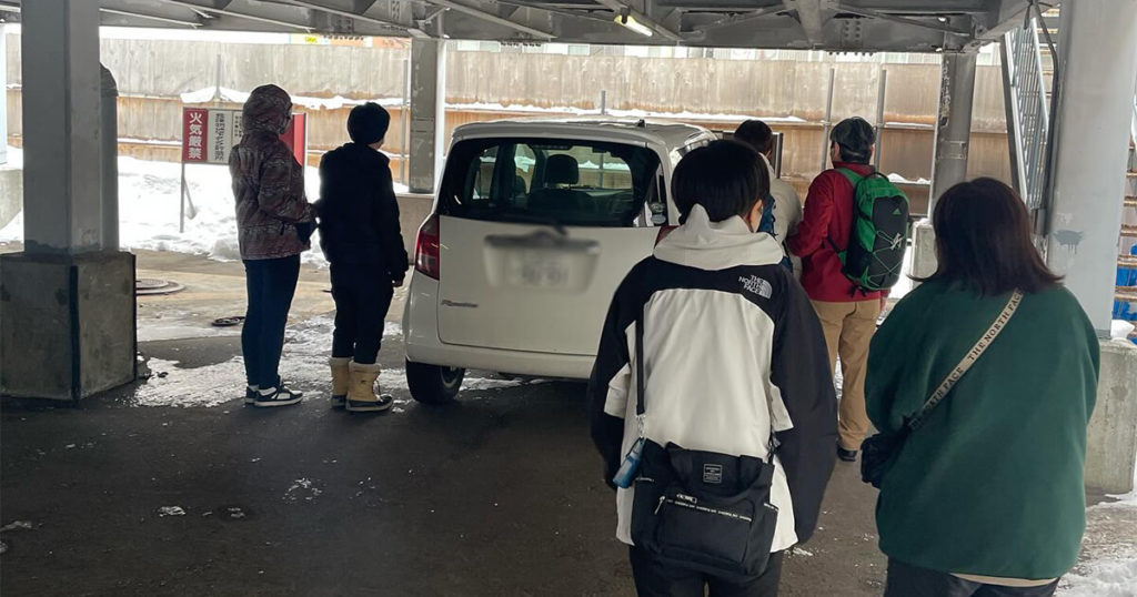 2024年3月同行援護従事者養成研修（一般課程）駐車場の様子