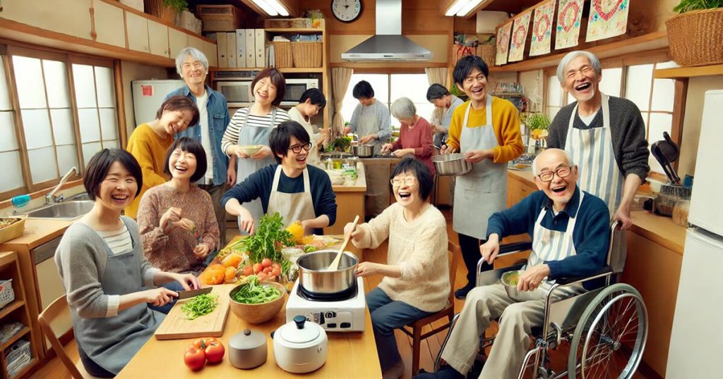 共同住宅での食事作りイメージ画像