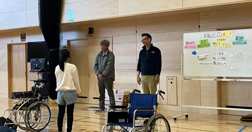 小学校での車椅子体験授業の様子05