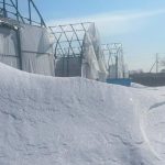 小川農場のビニール掛け前の様子